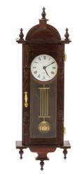 A Viennese Style Rosewood Regulator Clock