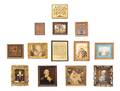 Thirteen Framed Decorative Articles