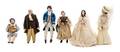 Six Porcelain Head Dolls