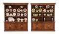 A Pair of George III Style Mahogany China Cabinets
