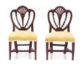 A Pair of Hepplewhite Style Side Chairs