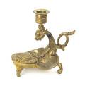 A Neoclassical Gilt Bronze Chamberstick