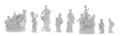 Eight Berlin KPM Blanc de Chine Porcelain Figures and Figural Groups