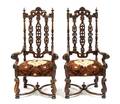 A Pair of Renaissance Revival Armchairs