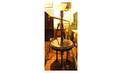 151 Ebonized TableLamp with inlaid motherofpea