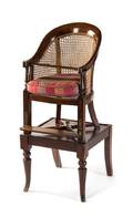 An English Mahogany Childs High Chair