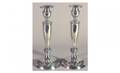 125 Pair of Sterling Silver BalusterForm Single Candl
