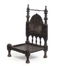 An African Carved Hardwood Chair