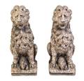 A Pair of Cast Stone Lions