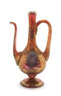 A Qajar Ruby Glass Ewer