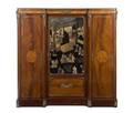 A Louis XVXVI Transitional Style Gilt Bronze Mounted Mahogany Armoire