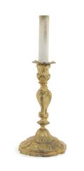 A Louis XV Style Gilt Bronze Candlestick