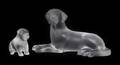 A Lalique Molded and Frosted Glass Figure