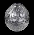 A Lalique Molded and Frosted Glass Vase