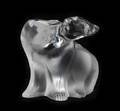 A Lalique Molded and Frosted Glass Figure
