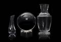 Three Baccarat Glass Articles