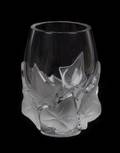 A Lalique Molded and Frosted Glass Vase