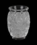 A Lalique Molded and Frosted Glass Vase