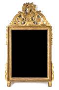A Neoclassical Style Carved Giltwood Mirror