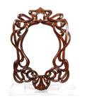 An Art Nouveau Style Carved Mahogany Frame