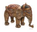 An Indian Carved Wood Figure of an Elephant