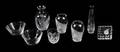Seven Miscellaneous Glass and Cut Glass Items