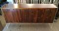 A Rosewood and Steel Sideboard likely American