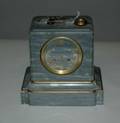 1064 Tiffany and Co gray marble mantel clock 10015
