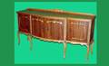 1169 Italian Sideboard with Carved Floral Accent Trim