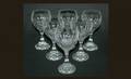 1147 Set of 6 Baccarat France Massena Cut Crystal Wh