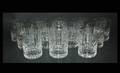 1140 Set of 12 Large Baccarat France Cut Crystal Harm