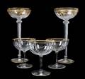 Twelve Gilt Champagne Glasses