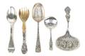 A Collection of Five Silver Serving Items