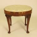 Oval Upholstered Foot Stool