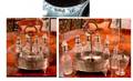 104A English Sterling 18th C 9pc Cruet Set