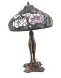 An American Leaded Glass Table Lamp