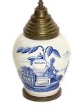 A Dutch Ceramic Tobacco Jar