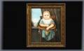 94 19th C Pastel Young Child in Highchair Unsigned