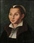 School of Lucas Cranach the Elder German c 14721553 Portrait of Katharina von Bora