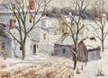 Henry Martin Gasser American 19091981 Houses in a Snowy Landscape