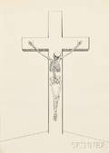 Paul Outerbridge Jr American 18961958 Untitled Skeleton Crucifixion