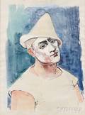 Walt Kuhn American 18771949 Circus Clown