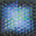 Victor Vasarely HungarianFrench 19061997 Homage to the Hexagon