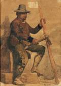 Mariano Fortuny Spanish 18381874 Woodsman with a Hatchet