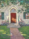 Anthony Thieme American 18881954 Doorway in Dappled Summer Sunlight