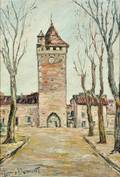 Pierre Jean Baptiste Louis Dumont French 18841936 Tower at Rouen