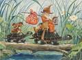 Maurice Day American 18921983 Turtle Caravan with Woodland Creatures