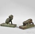 Edith Barretto Stevens Parsons American 18781956 PuppiesA Pair of Bookends Seated