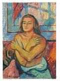 Bruno Krauskopf German 18921960 Halflength Nude with Crossed Arms