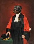 Thierry Poncelet Belgian b 1946 The Honorable Rottweiler Magistrate